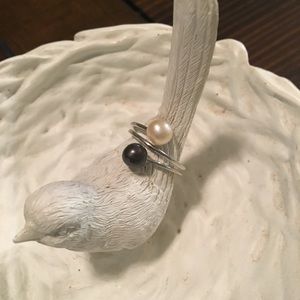 Vantel Pearls Whirlwind Ring, size 8